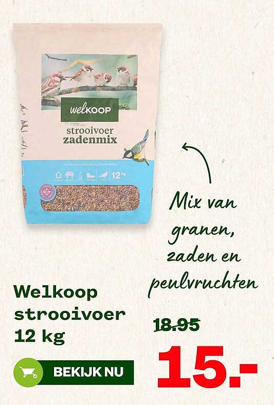 Welkoop strooivoer 12 kg
