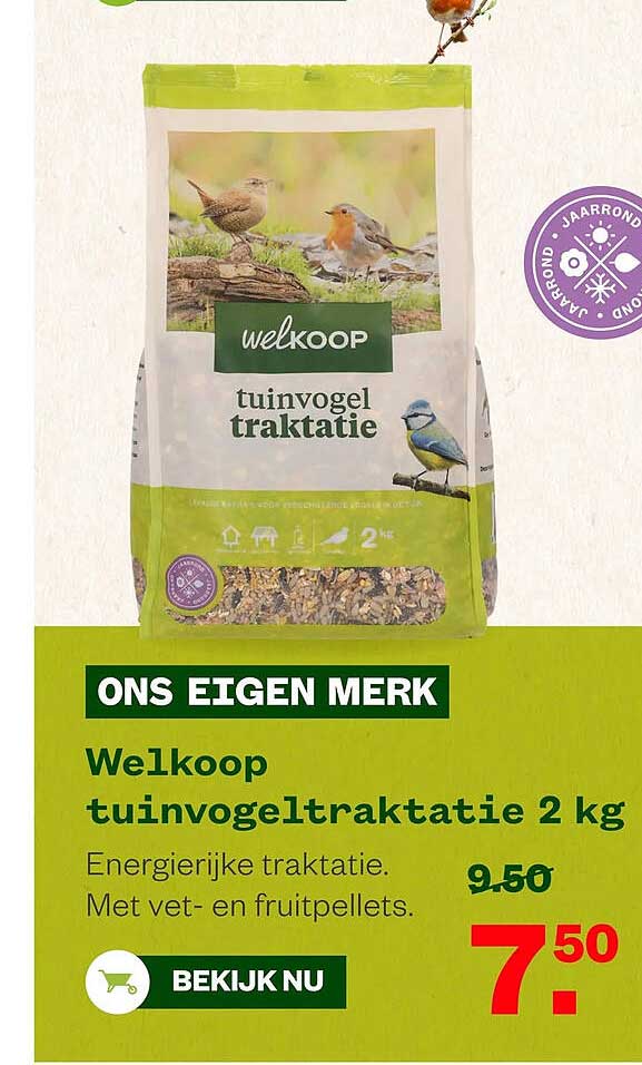 Welkoop tuinvogeltraktatie 2 kg