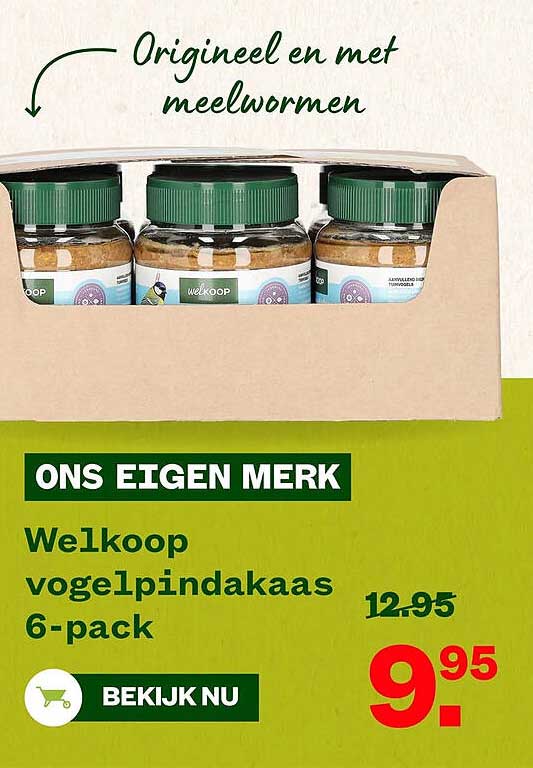 Welkoop vogelpindakaas 6-pack