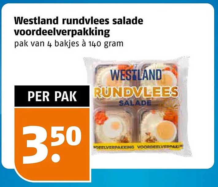 Westland rundvlees salade voordeelverpakking