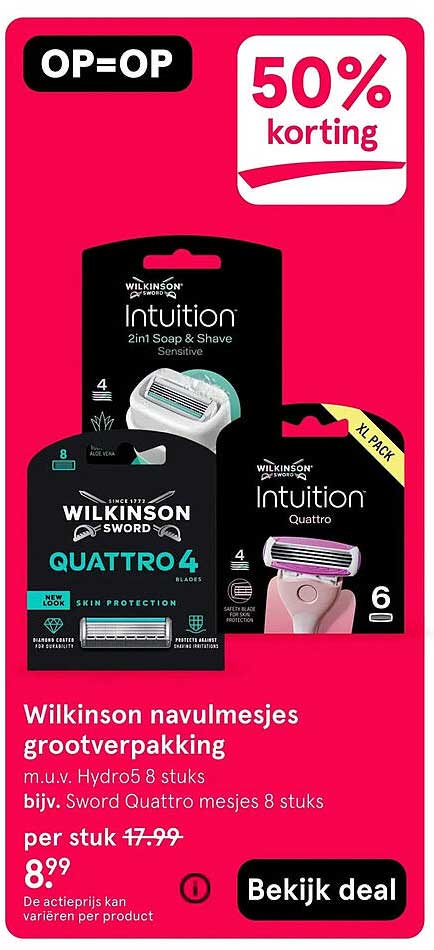 Wilkinson navulmesjes grootverpakking