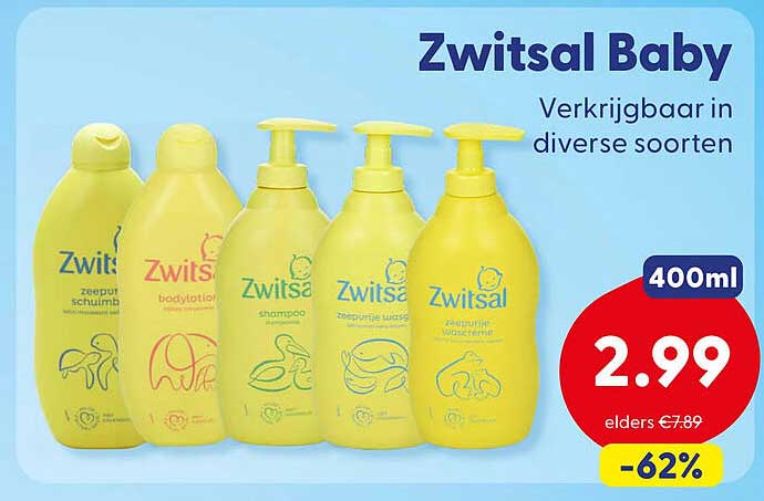Zwitsal Baby Verkoopbaar in diverse soorten