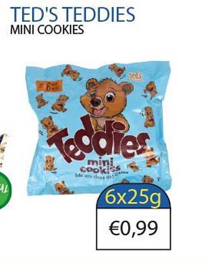 TED'S TEDDIES MINI COOKIES