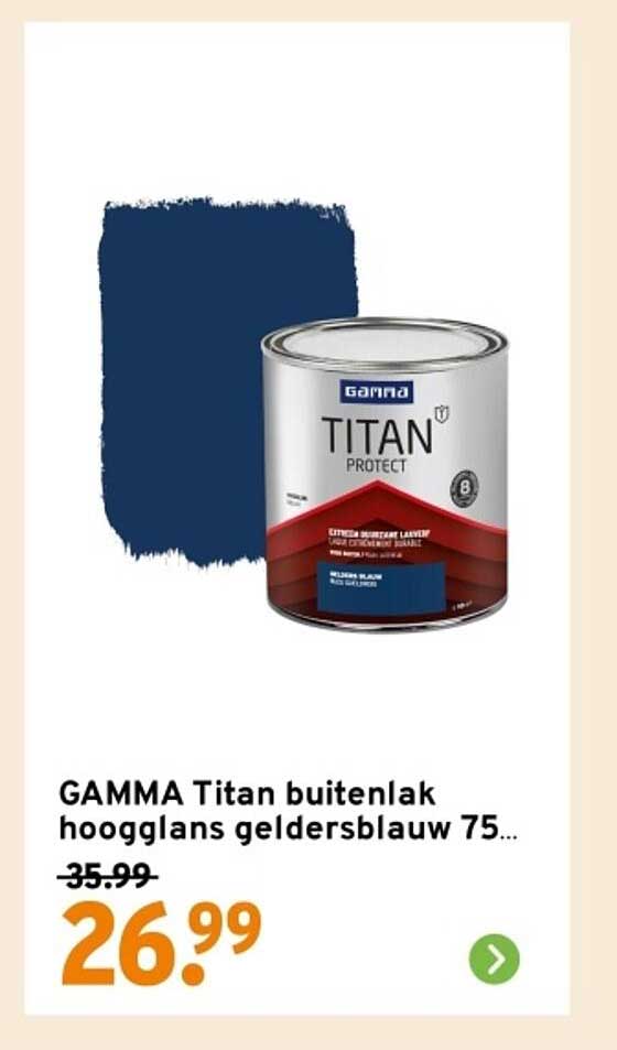 GAMMA Titan buitenlak hoogglans geldersblauw