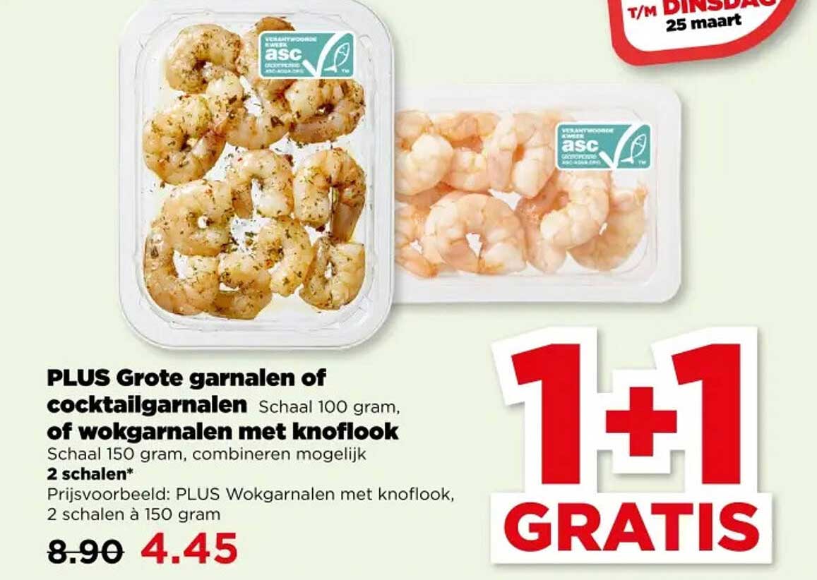 PLUS Grote garnalen of cocktailgarnalen