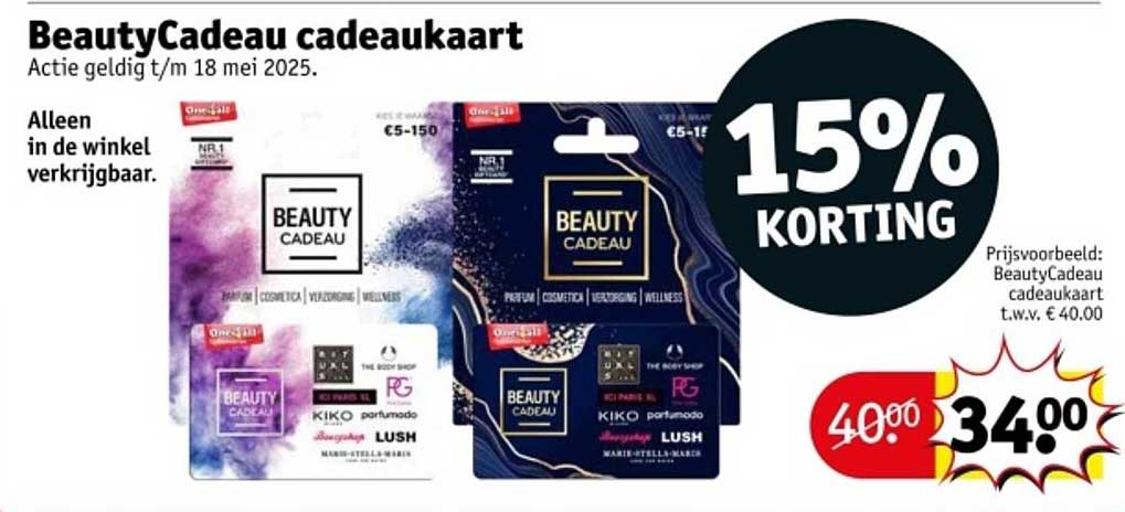 BeautyCadeau cadeaukaart