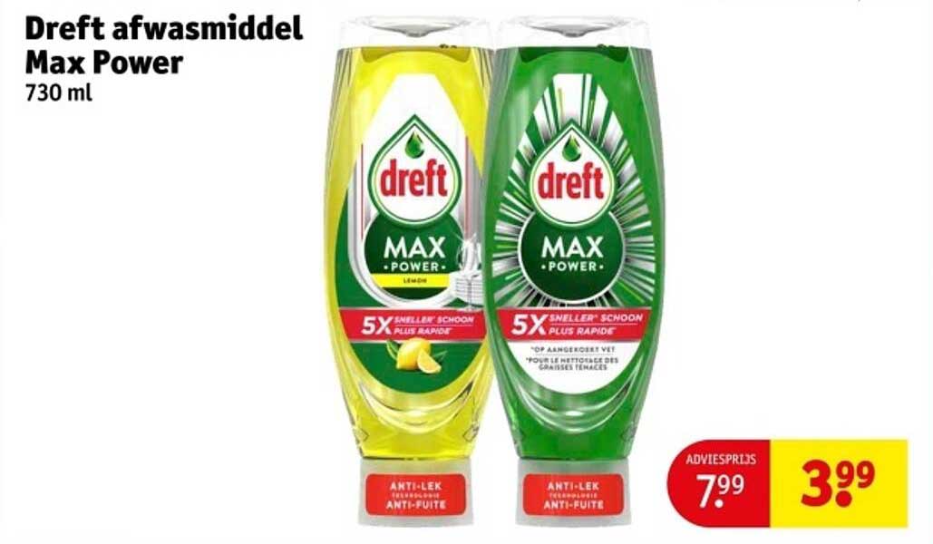 Dreft afwasmiddel Max Power 730 ml