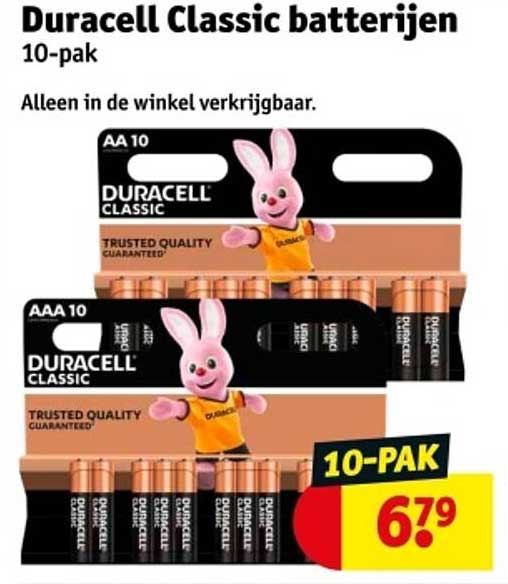 Duracell Classic batterijen 10-pak