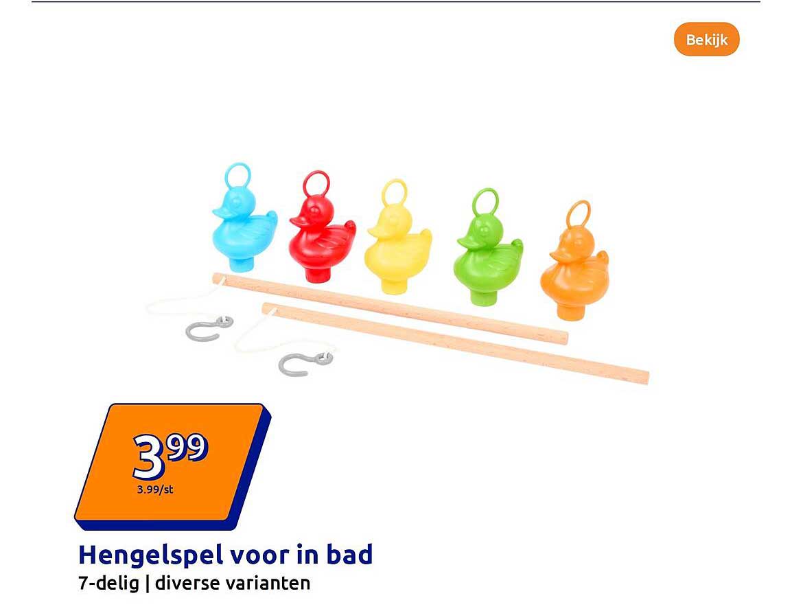 Hengelspel voor in bad