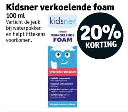 Kidsner verkoelende foam 100 ml