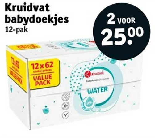 Kruidvat babydoekjes 12-pak