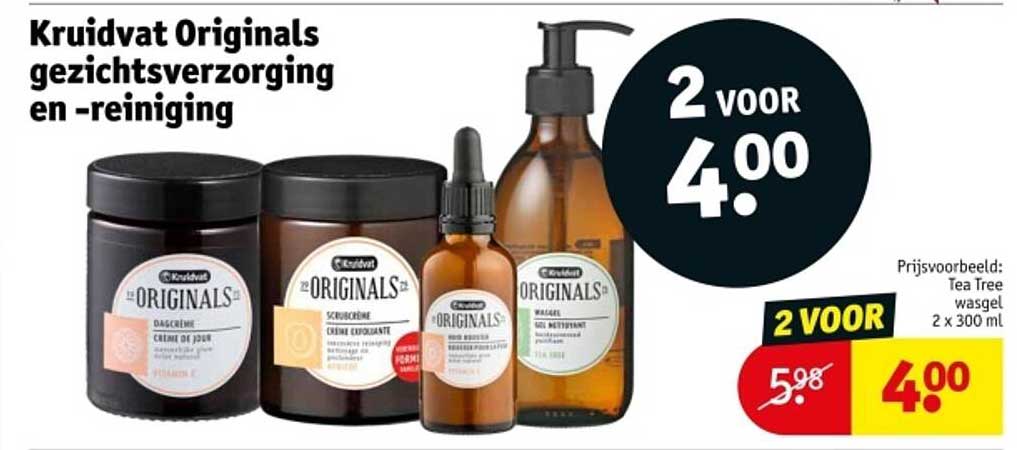 Kruidvat Originals gezichtsverzorging en -reiniging