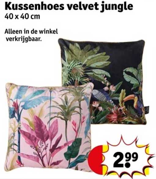 Kussenhoes velvet jungle