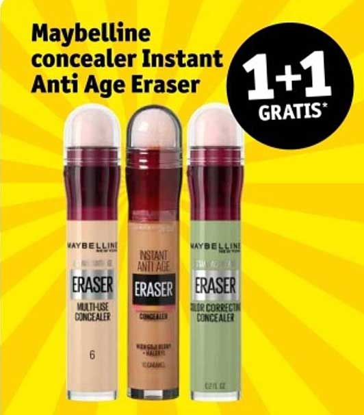 Maybelline concealer Instant Anti Age Eraser 1+1 GRATIS