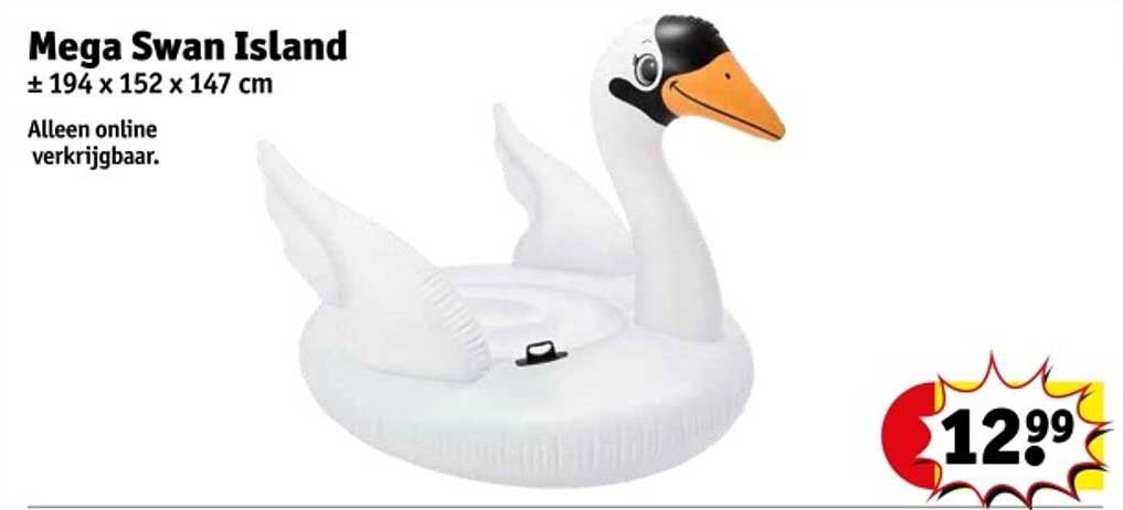 Mega Swan Island ± 194 x 152 x 147 cm