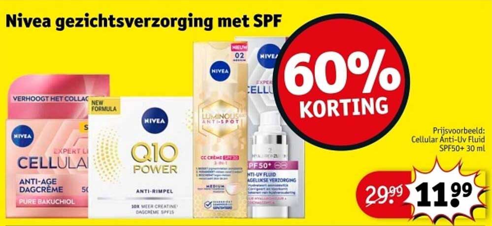 Nivea gezichtsverzorging met SPF