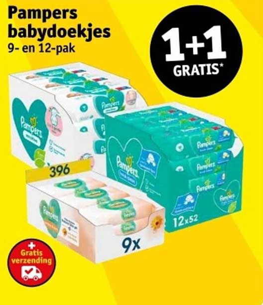 Pampers babydoekjes 9- en 12-pak