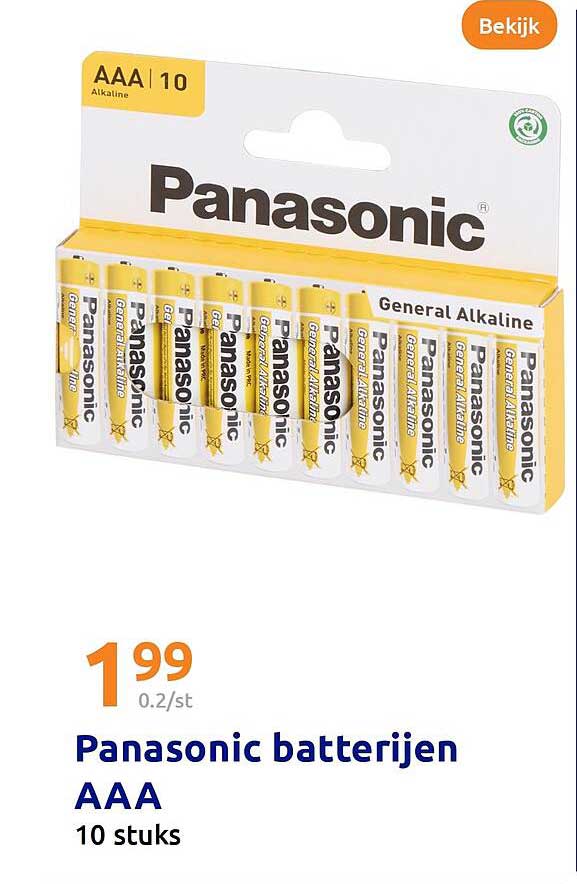Panasonic batterijen AAA