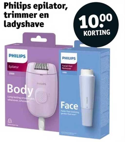 Philips epilator, trimmer en ladyshave