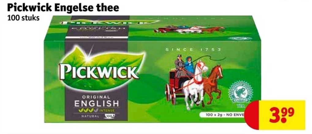 Pickwick Engelse thee 100 stuks