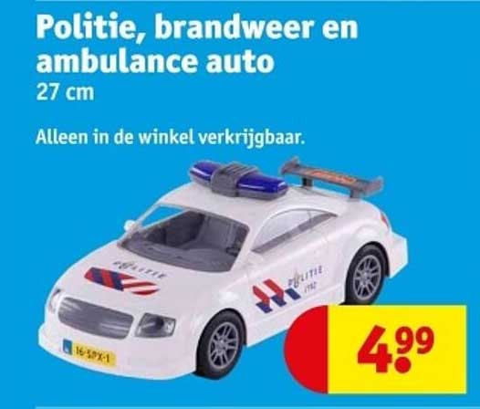 Politie, brandweer en ambulance auto
