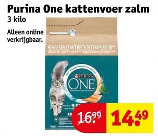 Purina One kattenvoer zalm 3 kilo