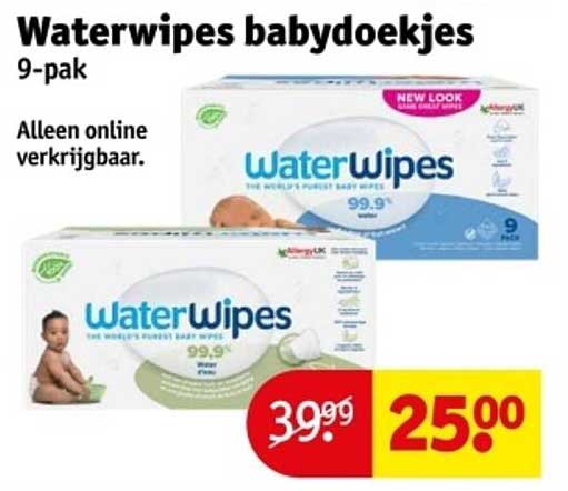 Waterwipes babydoekjes 9-pak