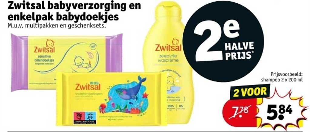 Zwitsal babyverzorging en enkelpak babydoekjes
