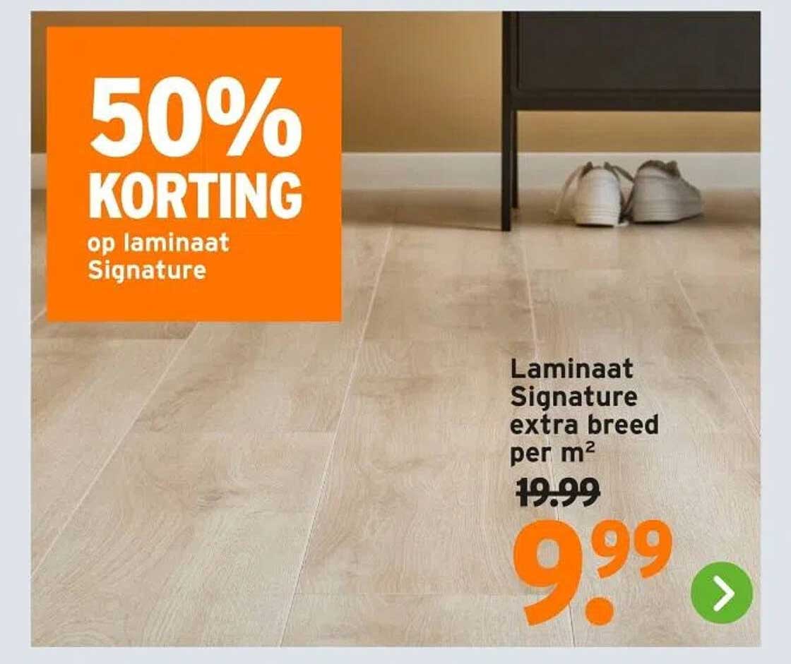 50% KORTING op laminaat Signature