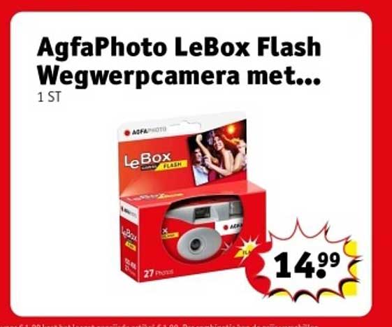 AgfaPhoto LeBox Flash Wegwerpcamera met...