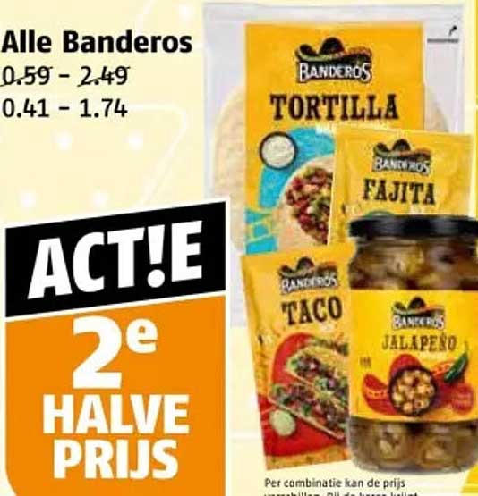 Alle Bandero's: 2e HALVE PRIJS
