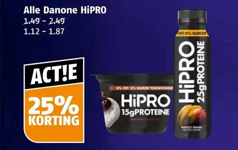 Alle Danone HiPRO