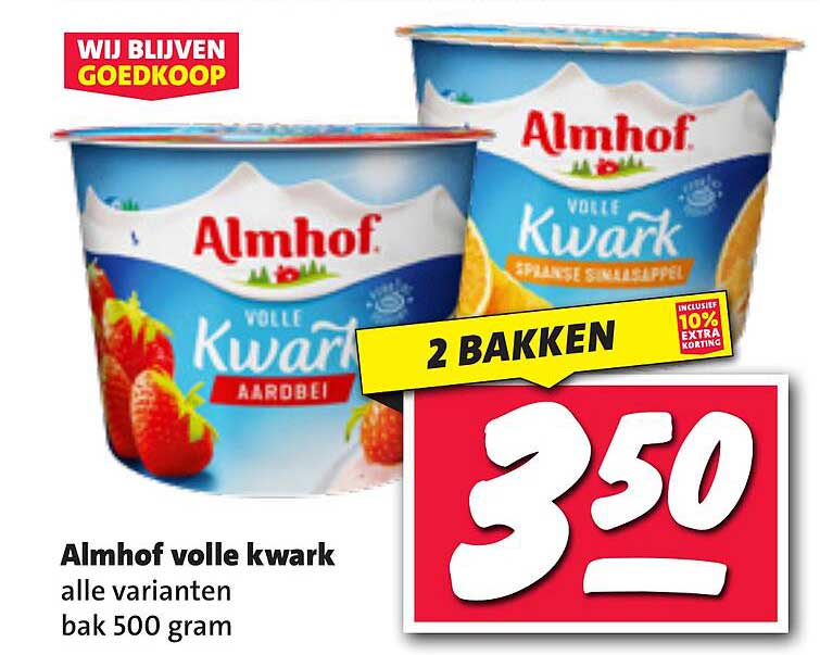 Almhof volle kwark alle varianten bak 500 gram