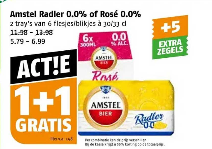 Amstel Radler 0.0% of Rosé 0.0%