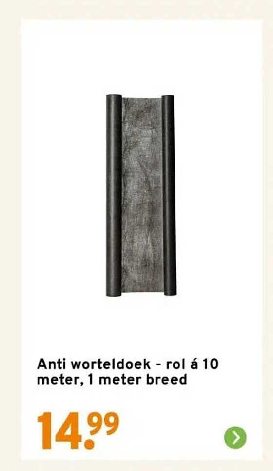 Anti worteldoek - rol á 10 meter, 1 meter breed
