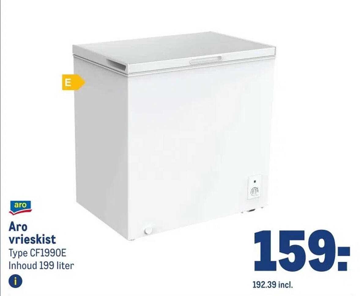 Aro vrieskist Type CF1990E Inhoud 199 liter