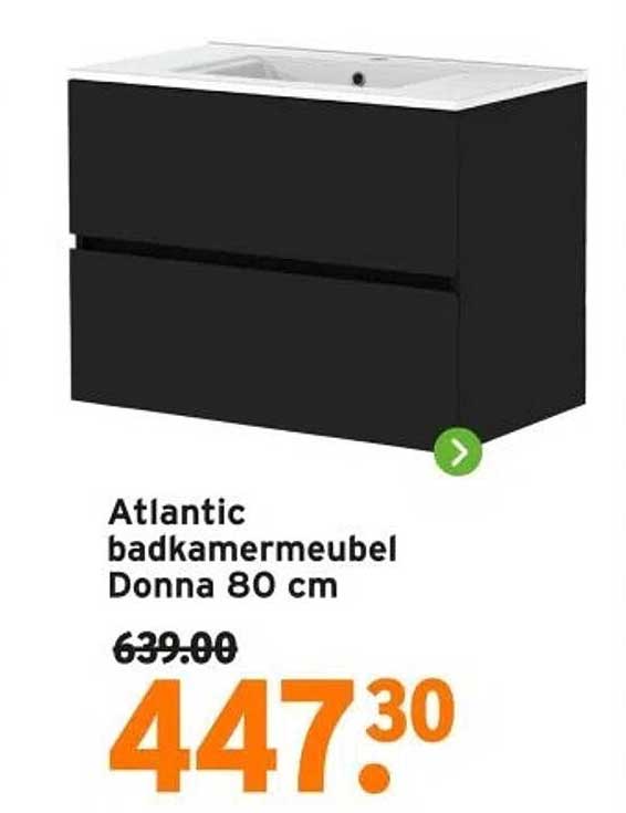 Atlantic badkamermeubel Donna 80 cm