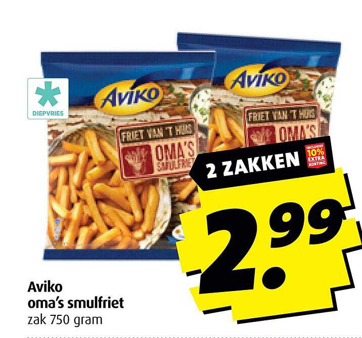Aviko oma’s smulfriet zak 750 gram