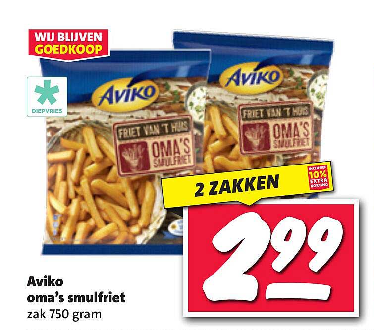 Aviko oma’s smulfriet zak 750 gram