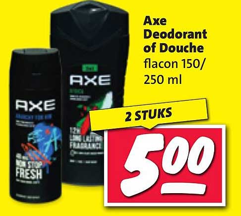 Axe Deodorant of Douche flacon 150/250 ml