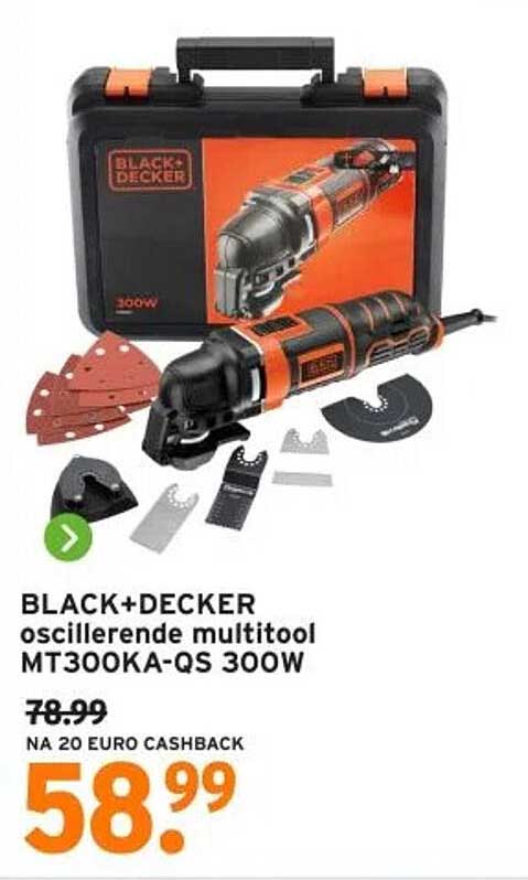 BLACK+DECKER oscillerende multitool MT300KA-QS 300W