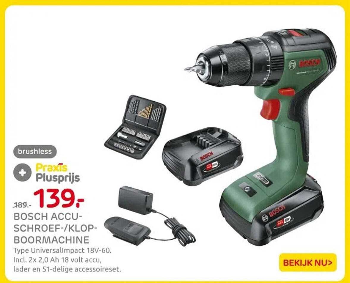 BOSCH ACCU-SCHROEF-/KLOP-BOORMACHINE