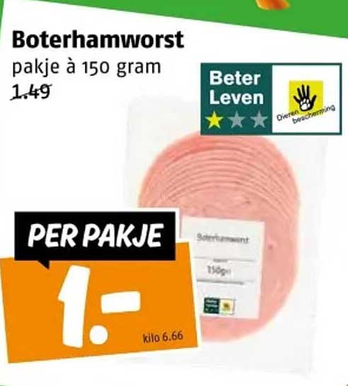 Boterhamworst pakje à 150 gram