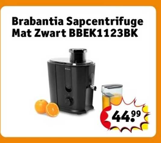 Brabantia Sapcentrifuge Mat Zwart BBEK1123BK