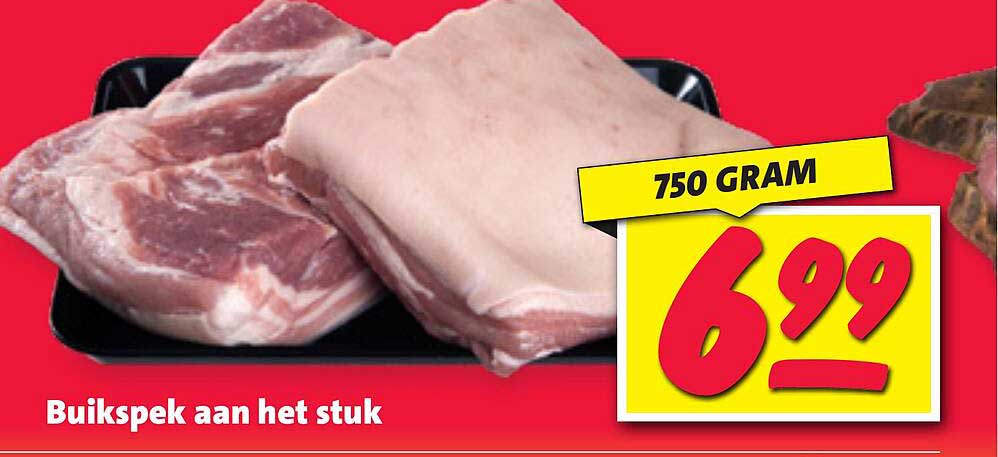 Buikspek aan het stuk