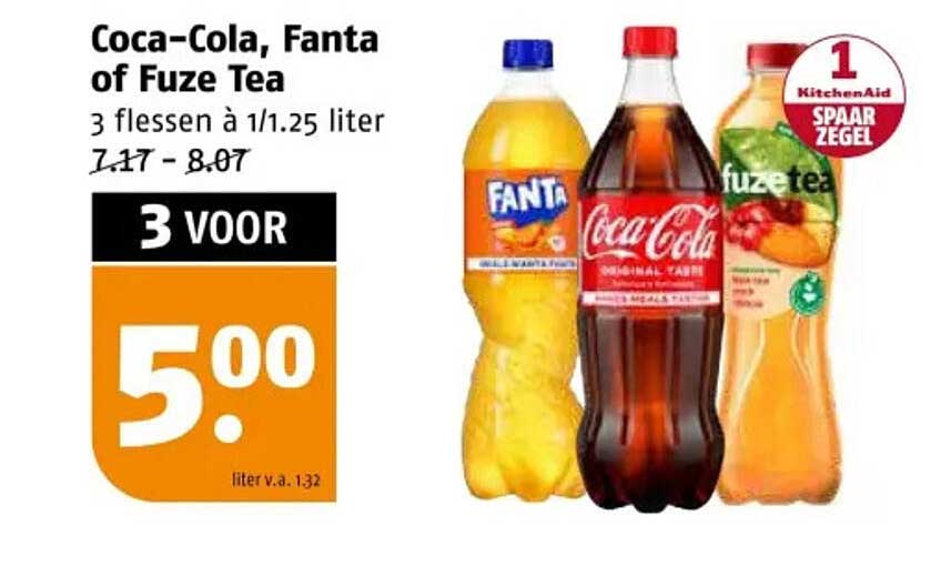Coca-Cola, Fanta of Fuze Tea