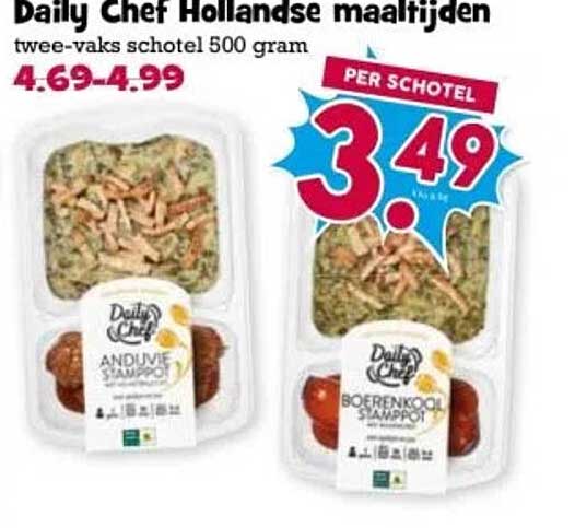 Daily Chef Hollandse maaltijden twee-vaks schotel 500 gram