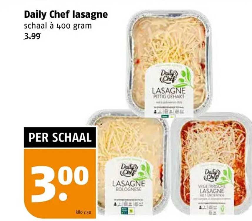 Daily Chef lasagne schaal à 400 gram