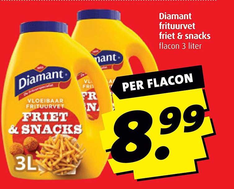 Diamant frituurvet friet & snacks flacon 3 liter