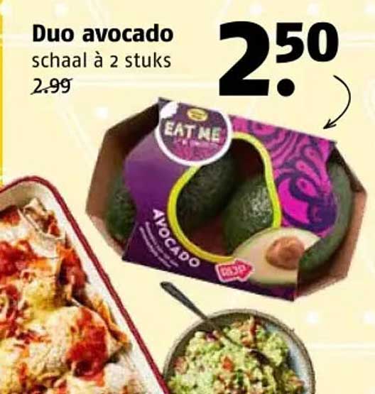 Duo avocado schaal à 2 stuks